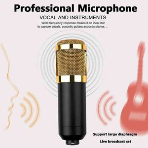 Microfones kebidu Professional BM800 Microfone de Condensador de Mic Estúdio de Mic Studio para Rádio KTV Suporte ao Large Diafragma Live Broadcast Mic Set 220916