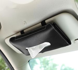 Organizator samochodu Sun Visor Boxe Box Słońce Worka magazynowa Auto Wewnętrzne ręcznik papierowy Uchwyt na serwetek na serwetkę do wystroju ciężarówki