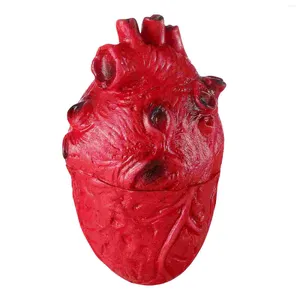 Party Decoration 1pc Fake Heart Prop Scary Body Parts Blood Zombie Supplies