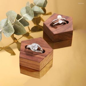 Jewelry Pouches Walnut Wood Ring Display Jewellery Stand For Rings Exhibitor Case Holders Juwellery Organizer Tray