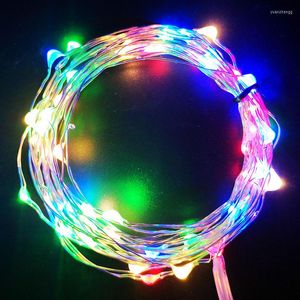 Strings LED String Light leve à prova d'água Power Power Copper Wire Wire Iluminação de férias para Fairy Christmas Tree Wedding Party Decoration