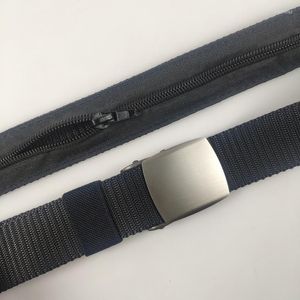 Belts Woman Man Outdoor Travel Safe Hidden Wallet Belt Mujer Strap Designer High Quality 3.8CM Alloy Buckle Hide Money