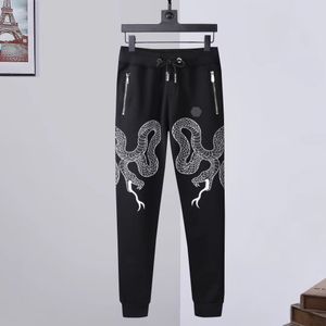 Plein Bear Mens Calças Jogging Calças Pedras Góticas PP Crânios Mens Mulheres Calças Esportes Designers de Luxo Sweatpants Cordão Corredores Casal Roupas de Marca 84603