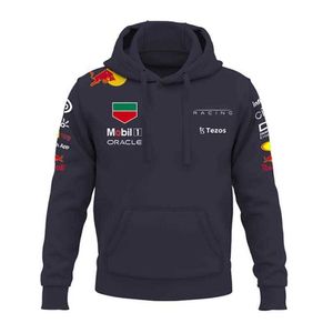 MBY3 Мужские и женские толстые толчки 2022 F1 Racing Team Formula One Освободный зимний свитер Красные застежки -молнии на открытом воздухе.