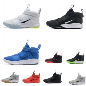 Mens Precision 3 High Top Basketball Shoes White Black Blue Red Gred Greed Grey Lebron Soldier 19 Xix Space Jam Tennis