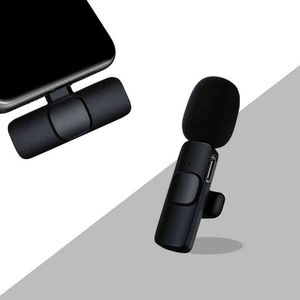 Microphones Wireless Microphone Portable Audio Video Recording Mini Mic For iPhone 13 12 Android Mobile Phone Mike Live Game Teach T220916