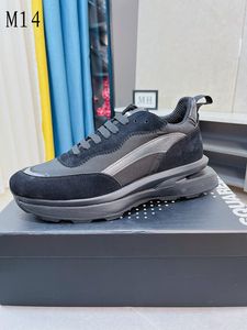 Casual schoenen Runner Trainers Men Flats Designer Sportschoenen Heren Lace Sneaker Vintage bedrukt lederen chunky