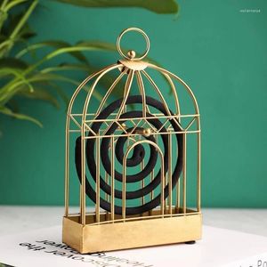 Fragrance Lamps Vintage Decoration Mosquito Repellent Coil Holder Portable Metal Incense With Handle For Home Outdoor BDF99