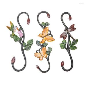 Hooks & Rails S-Type Animal Hook Heavy Duty Cast Iron Large Painted For Indoor And Outdoor Gardening Range Organizer Bird Feeder