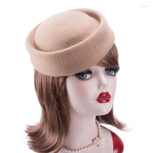 Boinas femininas chapéus de pillbox para festas de casamento coquetel não aparado Millinery Blockery fazendo b028berets