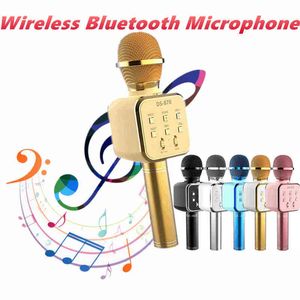 MICROPHONE KARAOKE MICROPHONEワイヤレスBluetooth Microphone Professiona Handheld Microfone Player Singing Recorder Mic Microfono T220916