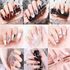 False Nails 100/30/24pcs With Designed Nail Artificial Tips Set For Decorated Short Press On Art Fake Extension Manicure Tool