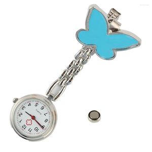 Pocket Watches Antique Stainless Steel Clock On A Chain Watch Silver Brooch Quartz Analog Pendant