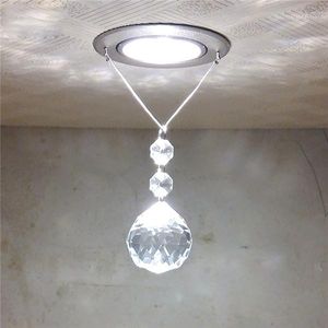 Hängslampor moderna led takljus runda kristall lyster luminarias para sala för hemgången korridor balkong kök fixturer
