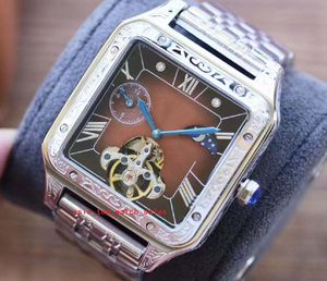 Super Classic Multityle Raźń Mężczyzn na rękę 43 mm Dial Hollow Out Movement Multifunkction Najnowsza wersja Mechaniczne automatyczne zegarki męskie