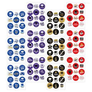 Parti Dekorasyonu 24 Sheets Dekoratif Mezuniyet Etiketleri Kek Hediye Sızdırmazlık Etiketleri Diy Çıkartmaları