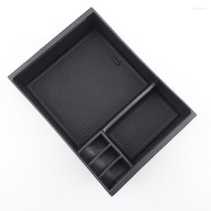 Organizador de carros Console secundário de carro Black Center Console ARMREST Caixa de armazenamento Bandeja ABS ABS para 3 Axela 2013 2014 2022