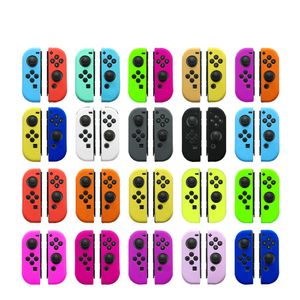 Left Right Soft Silicone Rubber Grip Covers Gel Guard L R Controller Gamepad Sleeve Cases For Nintendo Switch Joy-Con Joycon NS