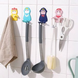 Hooks Eyeglass Head Rope Charger Hook Adhesive Funny Shape Easy To Install For Bedroom Living Room Kitchen Supplies