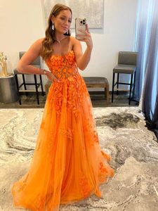 Prom Full Lace Dresses Strapless Illusion A Line Evening Gowns Floor Length Sleeveless Party Pageant Dress