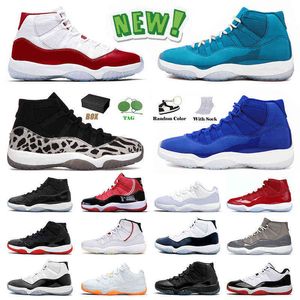 Basketball Shoes Blue Sneakers Trainers Designer High Cool Grey Animal Instinct Sports Pure Violet Low Legend New Jumpman 11 11S Xi