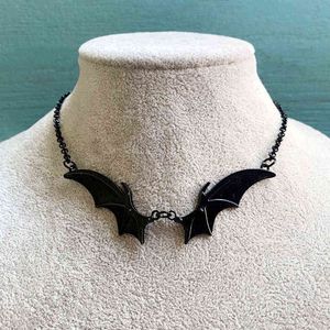 Chokers Goth Vampire Vintage Bat Wings Pendants Collier Christmas Collier Witchy Gift For Women Best Friends New Fashion Jewelry 0916