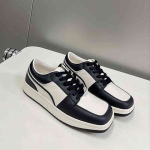 5a Quality Casual Shoes 2023 New Head Color Matching Low Top Sneakers High Top Sport Och Fritid Square Sneakers