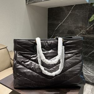 Borse da donna alla moda Borse a tracolla di grande capacità Borsa da shopping oversize in piuma con lettere Borsa autunno inverno