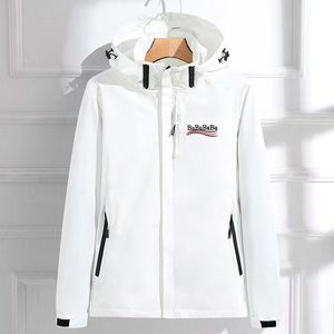 2023Paris Tasarımcı Erkek Ceketler Women'sJacket İlkbahar Sonbahar Coat Windrunner Moda Kapşonlu Ceketler Spor Windbreaker Casual Fermuar Coats Man