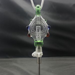 Pendantdesign Nektarsamlare Set Glass Hookahs kommer med titan naglar och lanyard