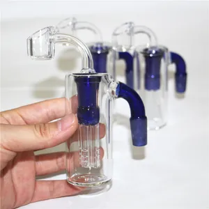 narghilè Thick Bong Dab Rig Matrix Perc Honeycomb Pipa ad acqua Bong Tubi di vetro Piattaforme petrolifere inebriante gorgogliatore di cenere cera quarzo banger ciotola viola