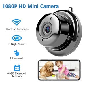 1080p WiFi Mini Camera Video Cam Wireless Camcorder Night Version Motion Detection for Home Security Surveillance Camera