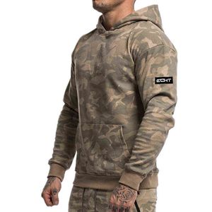 Men's Hoodies Sweatshirts 2019 New Men Camouflage Hoodies Gyms Fitness Bodybuilding Sweatshirt Pullover Sportswear Male Autumn Hooded Jacket Clothing