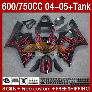 Tanque de atendimento para Suzuki GSXR-600 GSXR750 GSXR600 GSX-R600 04-05 BODY 153NO.132 GSXR 750CC 600 750 CC GSXR-750 K4 2004 2005 600CC 04 05 OEM