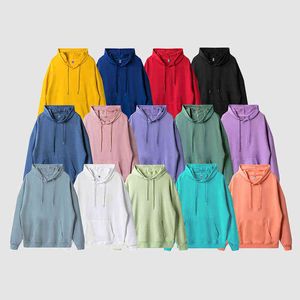 Men's Hoodies Sweatshirts TION Basic Hooded T-shirts Unisex Multicolor Classic Regular Fit Lightweight Tees Mens 260gsm Matching Pullovers