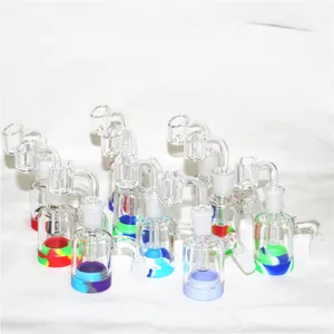 Hookahs 14mm 18mm Catcher de cinzas 90 Degress Recupenda apanhadores apanhadores Bongo Bong Ashcatcher Water Pipes Bongs Dab Oil Plate Ashcatchers