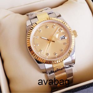 Luxe mm mm liefhebbers Horloges Diamond heren Women Gold Face Automatische beweging Sweep polshorloges Designer Ladies Watch LZPD