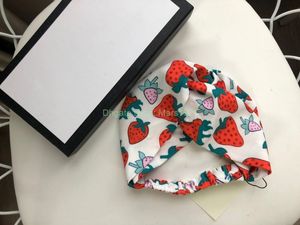 2023 ontwerpen zijde elastische vrouwen hoofdbanden mode meisjes aardbeien haarbands sjaal haaraccessoires geschenken cadeau