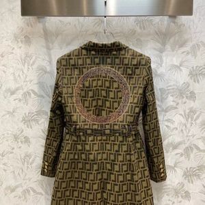 Centro de atlanta designer de luxo oficial de alta qualidade clássico moda feminina terno roupas de grife blazer com primavera duplo f novos tops lançados