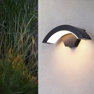 24-wled 벽 램프 현대 인체 감지 야외 방수 조명 정문 정원 현관 실내 조명 벽 라이트