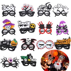 Novelty Halloween Glasses Party Decoration Glitter Glasses Frames Pumpkin Decorations Costume Eyeglasses for Cosplay Parties Toys 31 Styles