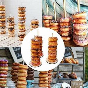 Party Decoration Doughnut Stand Wedding Birthday Doughnuts Dessert Display Home Tableware Christmas Donuts