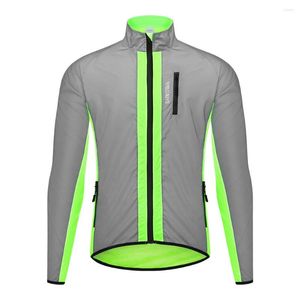 Racing Jackets Reflective Sport Running Jacket Man Windbreaker Sun Protection Quick Dry Shirt Sportswear Run Men Women Outerwear