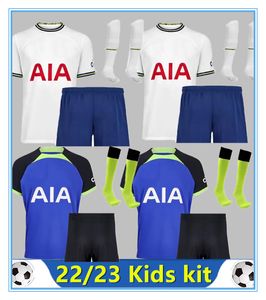22 23 Kane syn Richarlison Spurs koszulka piłkarska Kulausevski Hojbjerg Spence Perisic Lenglet 2022 2023 LUCAS Romero Tottenham Kit Football Kit Home Away Men Kids Sets