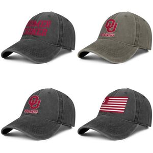 Oklahoma Sooners Flag Football Red Unisex Denim Baseball Cap Custom Design uw eigen gepersonaliseerde stijlvolle hoeden Logo voetbal Old Print339c