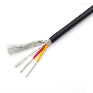 Lighting Accessories Black UL2547 Multi-Core Shielded Wire 2/3/4/5Cores 22 24 26 28AWG Tinned Copper Audio Cable 300V PVC Signal