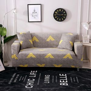 Stuhlabdeckungen All-inclusive Sofa European Slip-Resistant Printing Antidirty Sectional Corner Slipcovers Capa de