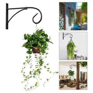 Hooks Durable Metal Iron Wall Hanging Hook Bracket Vintage Art Plant Holder Hanger Decorative Creative Home Garden Decor Therack