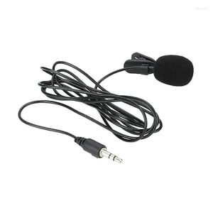 Microphones 3.5mm Lavalier Microphone Hands-Free Mini Wired Collar Clip Mic For PC Laptop YouTube Video Shooting Conference Vlogging