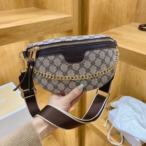 New Chain Fanny Women Leather Waist Luxury bag Chest Pack Mini Female Belt s Fashion Ladies Shoulder Crossbody Bag